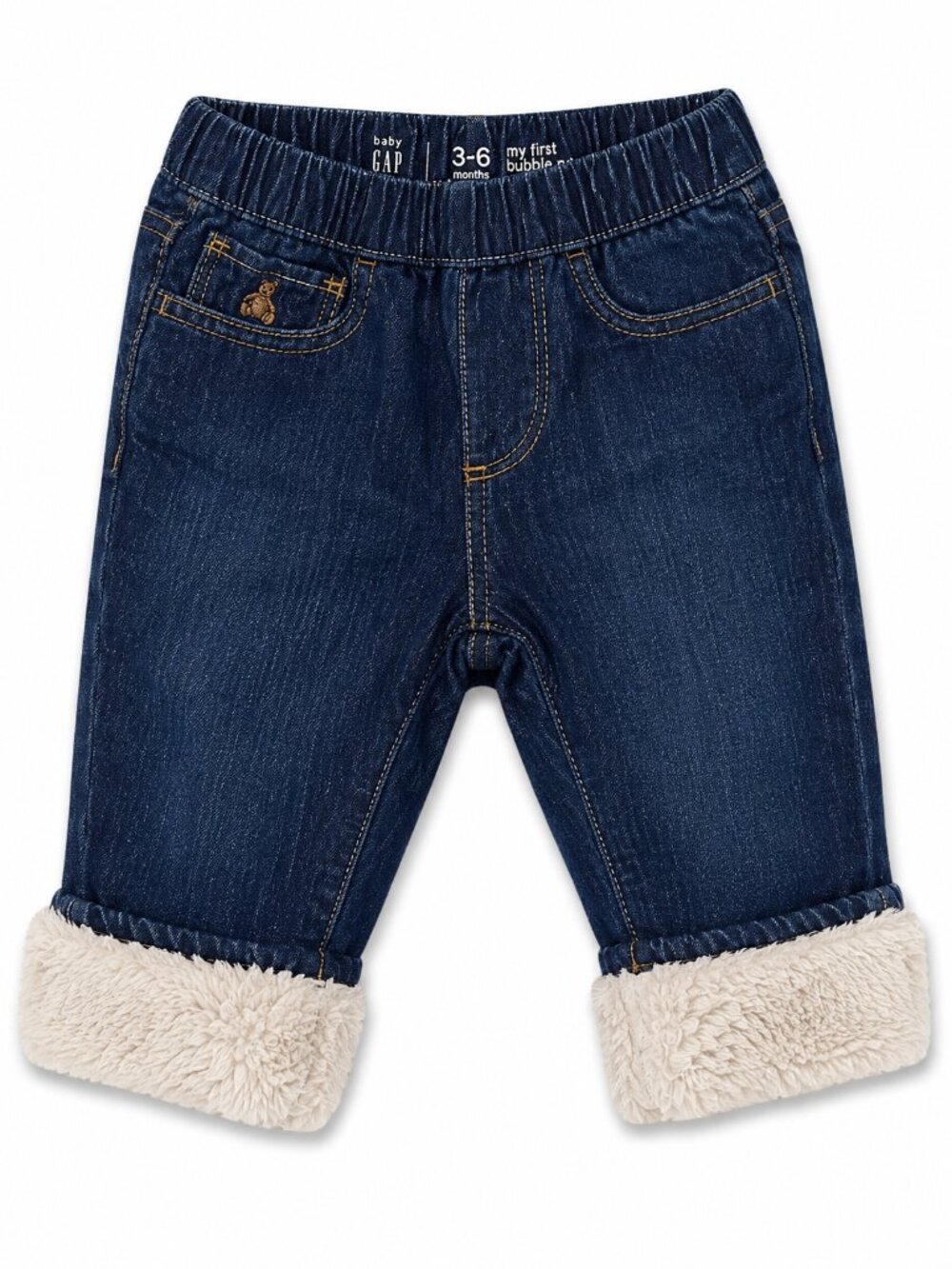 Baby Gap Fleece Lined Jeans | 3–6 Months | Warm Infant Denim Pants